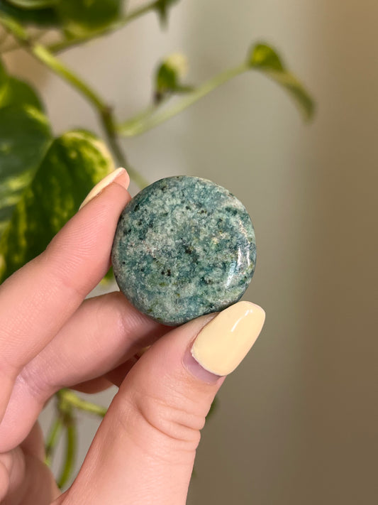 Green Aventurine Button