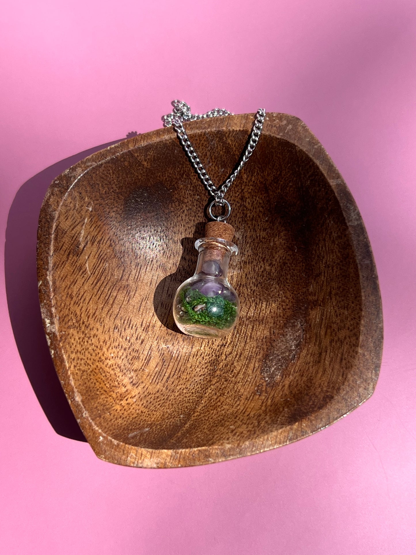 Stress Relief & Calming 🪻 Spell Jar Necklace