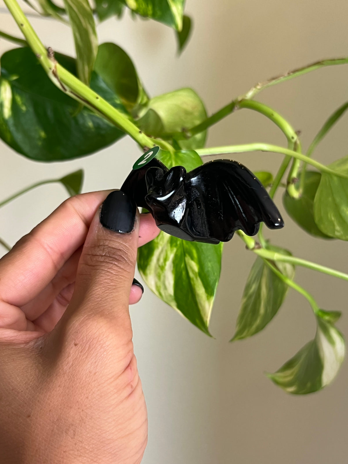 Black Obsidian 3D Bat - 2