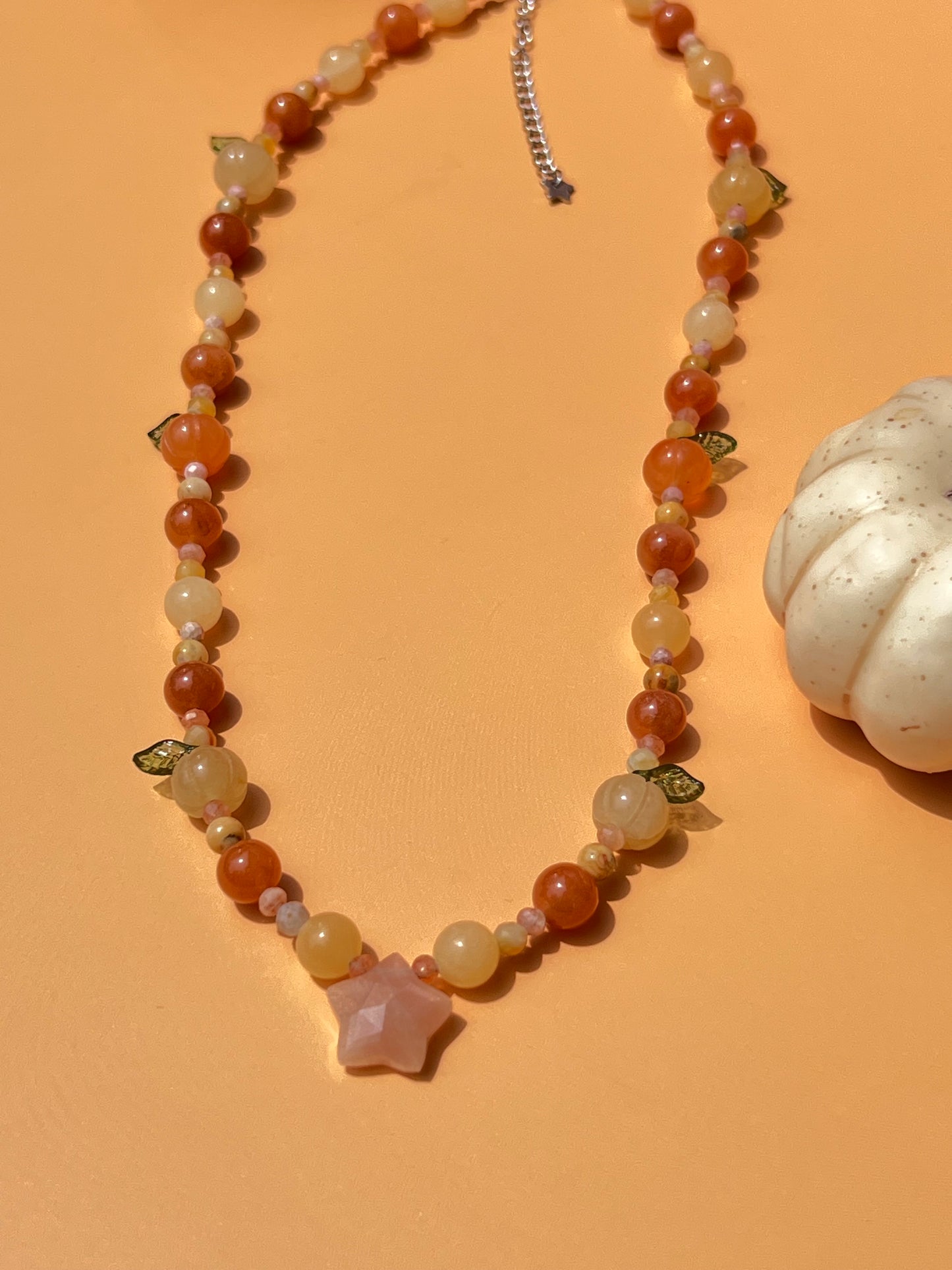 Summerween Pumpkin Princess Star Necklace 🎃