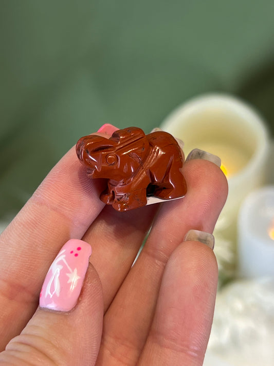 Red Jasper Small Elephant