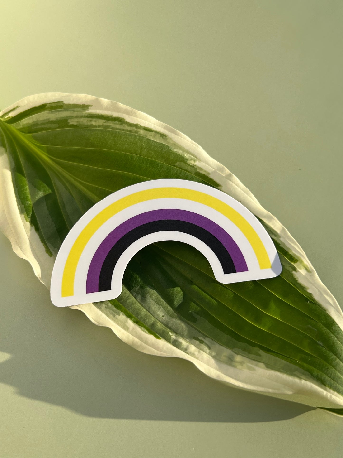 Non Binary Rainbow Sticker