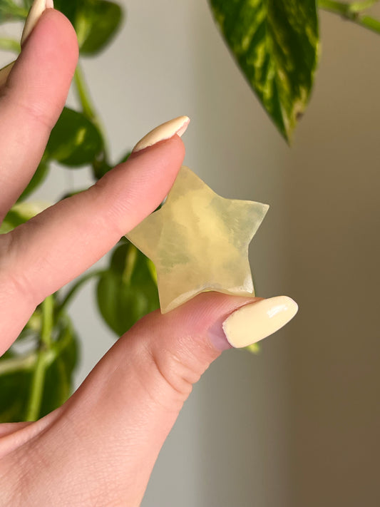 Lemon Calcite Small Star