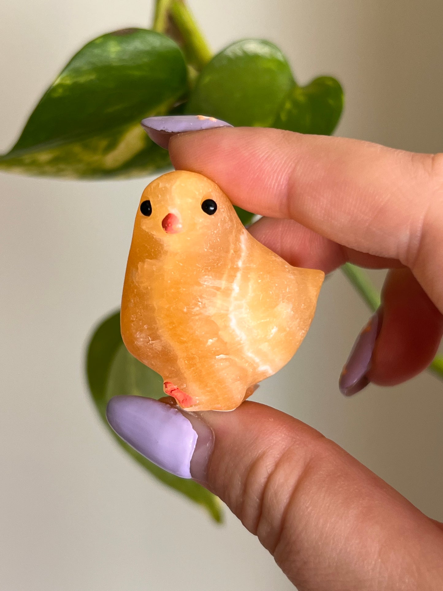 Orange Calcite Chick