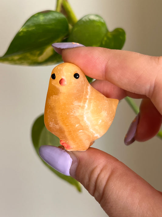 Orange Calcite Chick