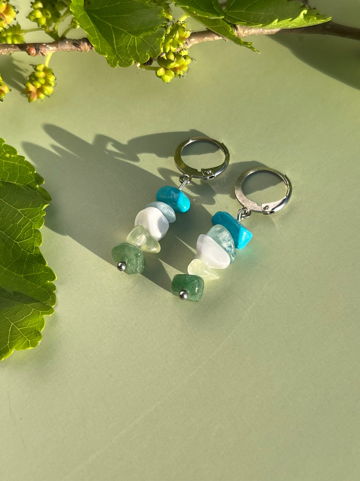 Gay/Achillean Pride Flag Huggie Earrings