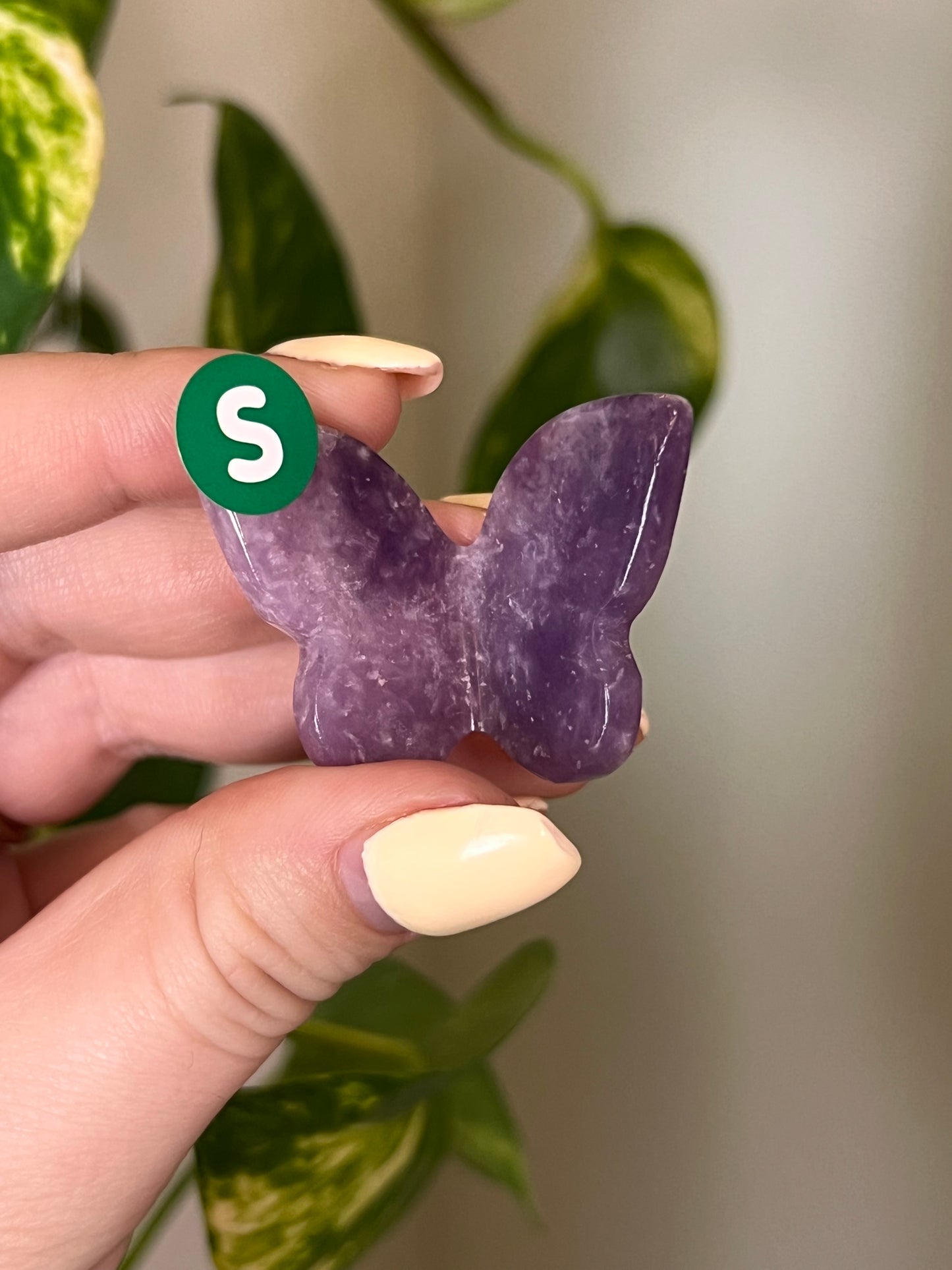 Lepidolite Small 3D Butterfly - S