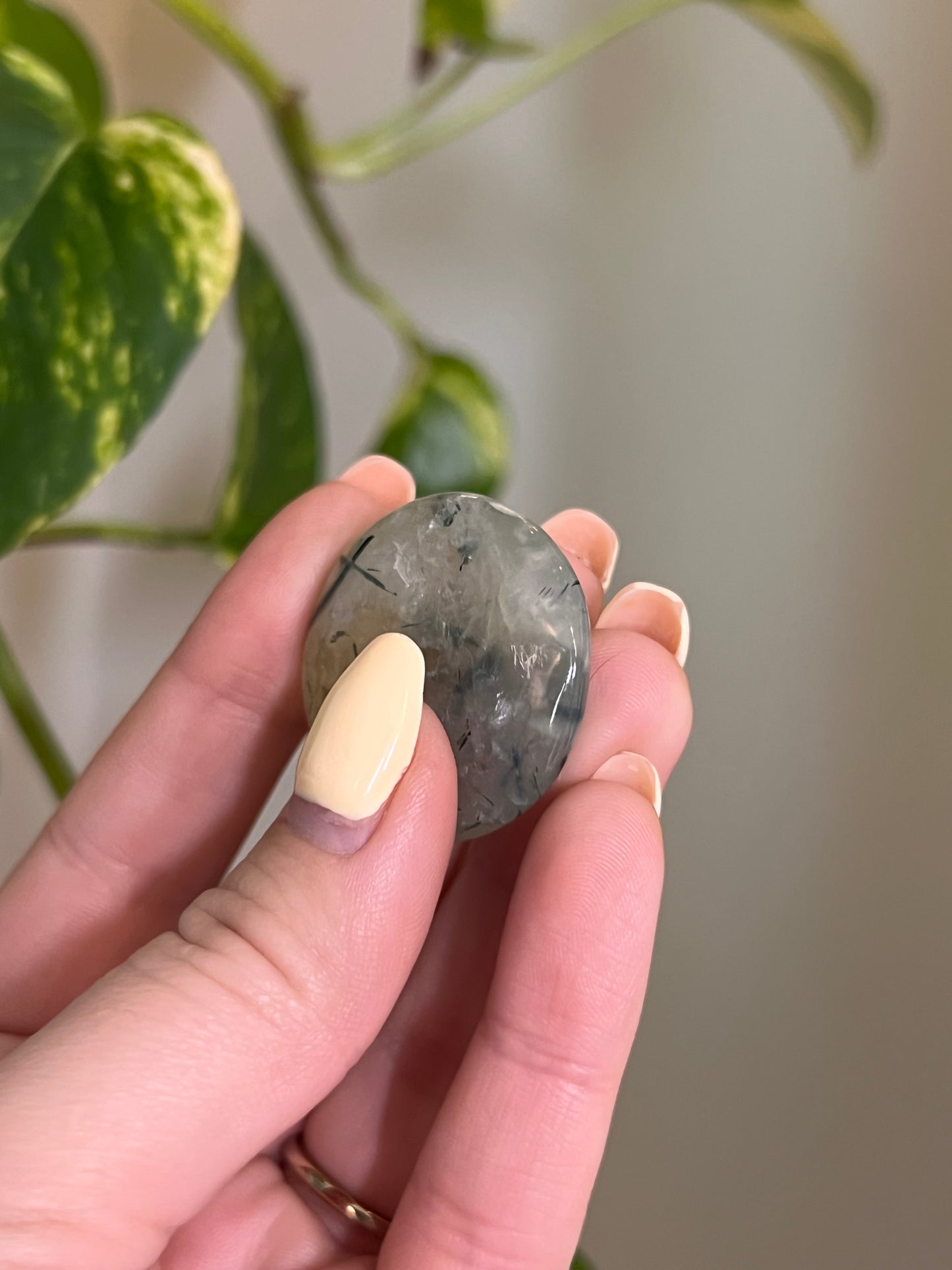 Prehnite With Epidote Button