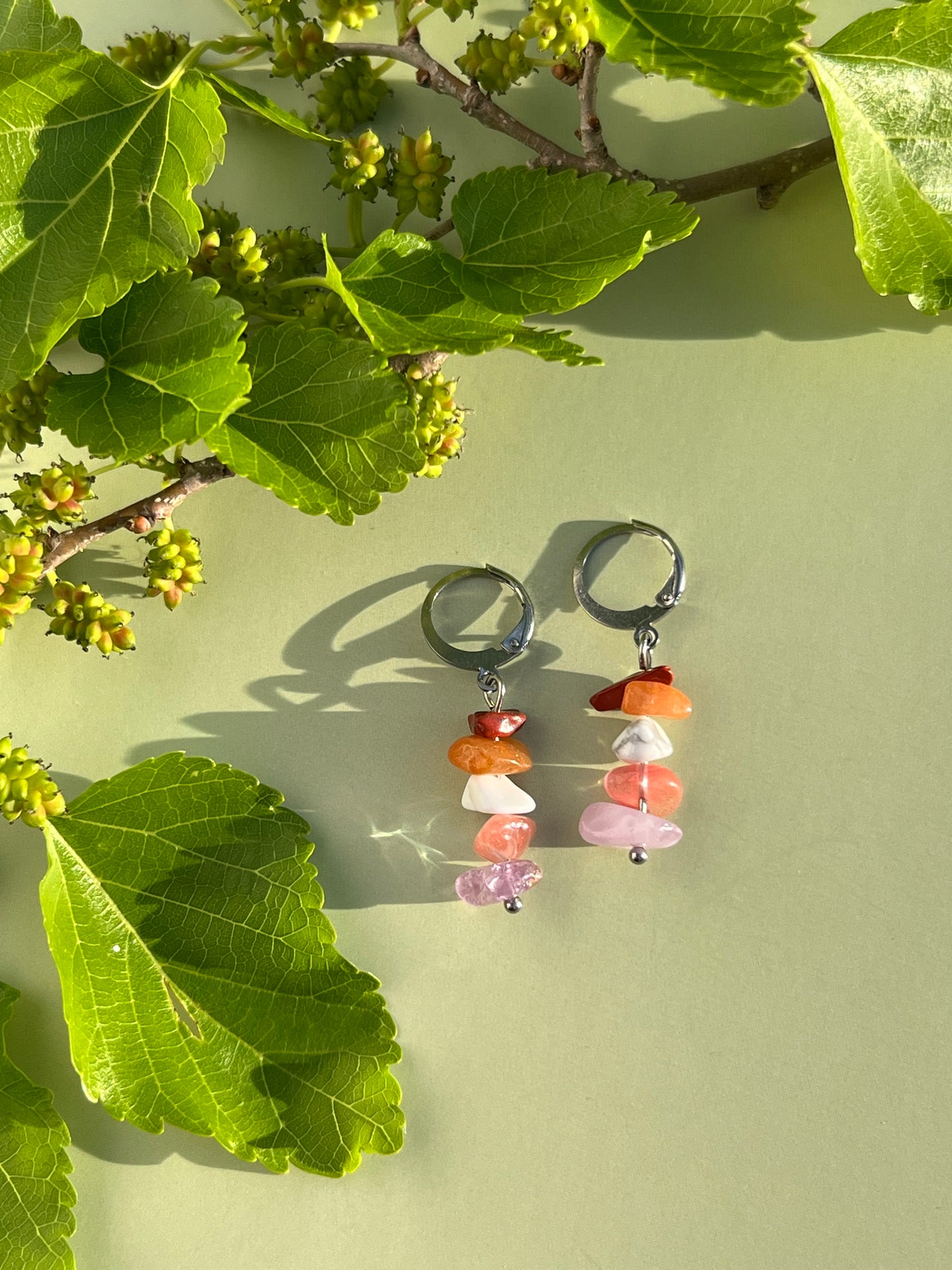 Lesbian Pride Flag Huggie Earrings