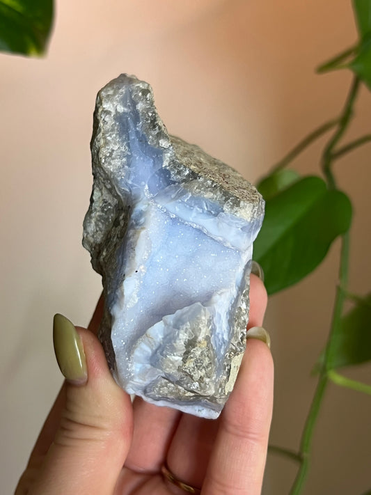 Druzy Blue Lace Agate Raw H