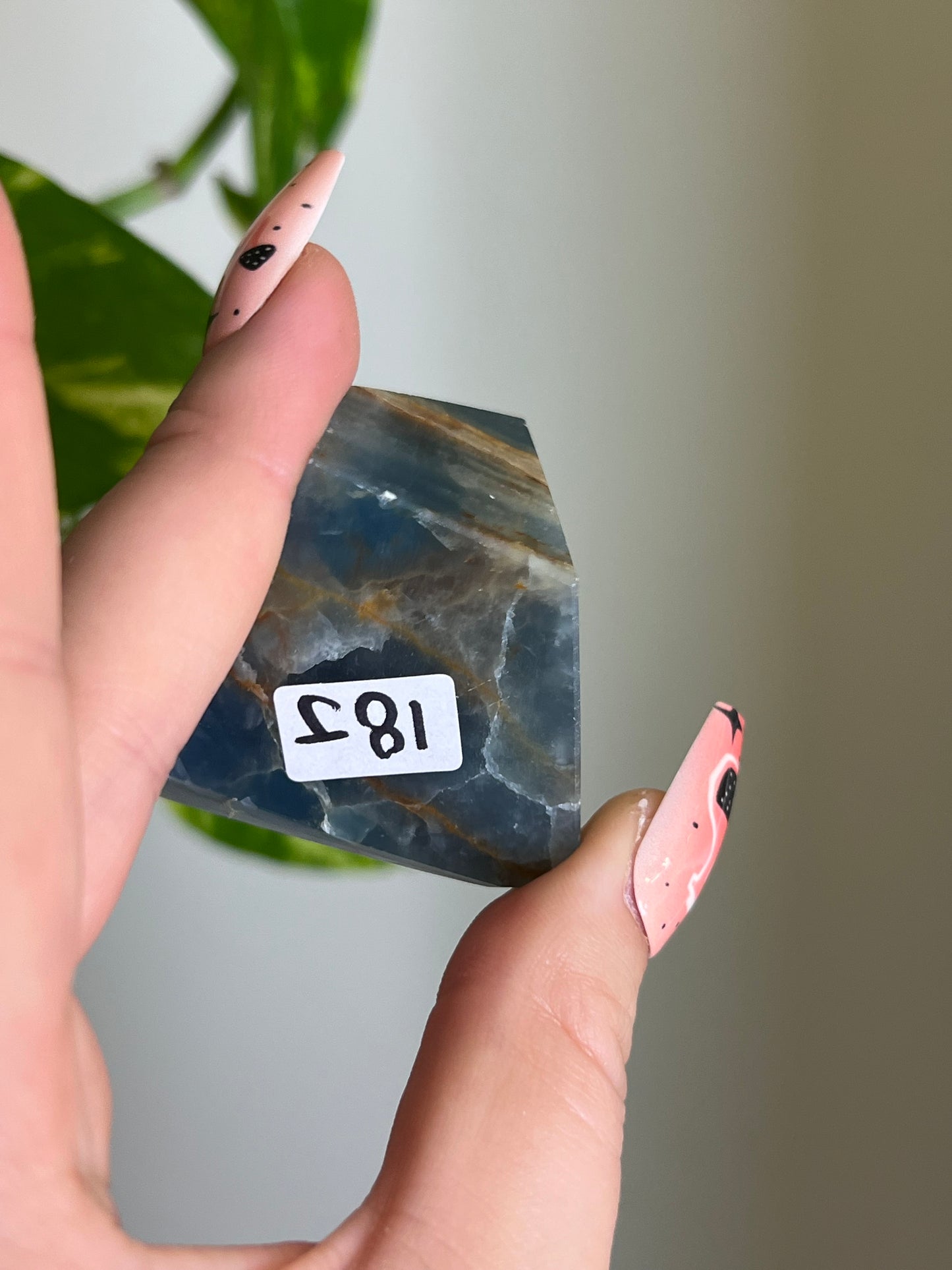 Blue Lemurian Aquatine Calcite Gusher - J 🌊