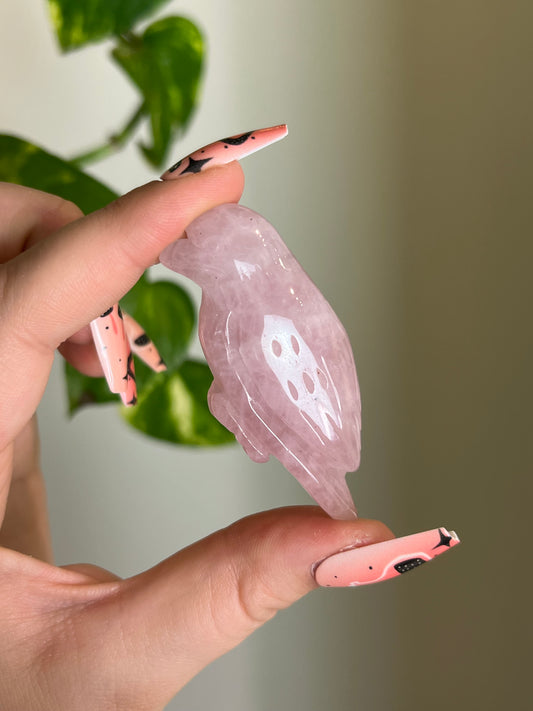 Rose Quartz Bird