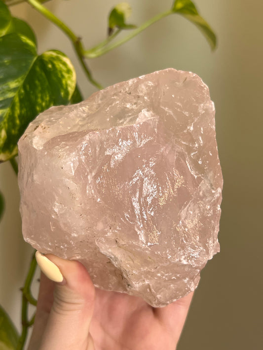 Raw Rose Quartz Large