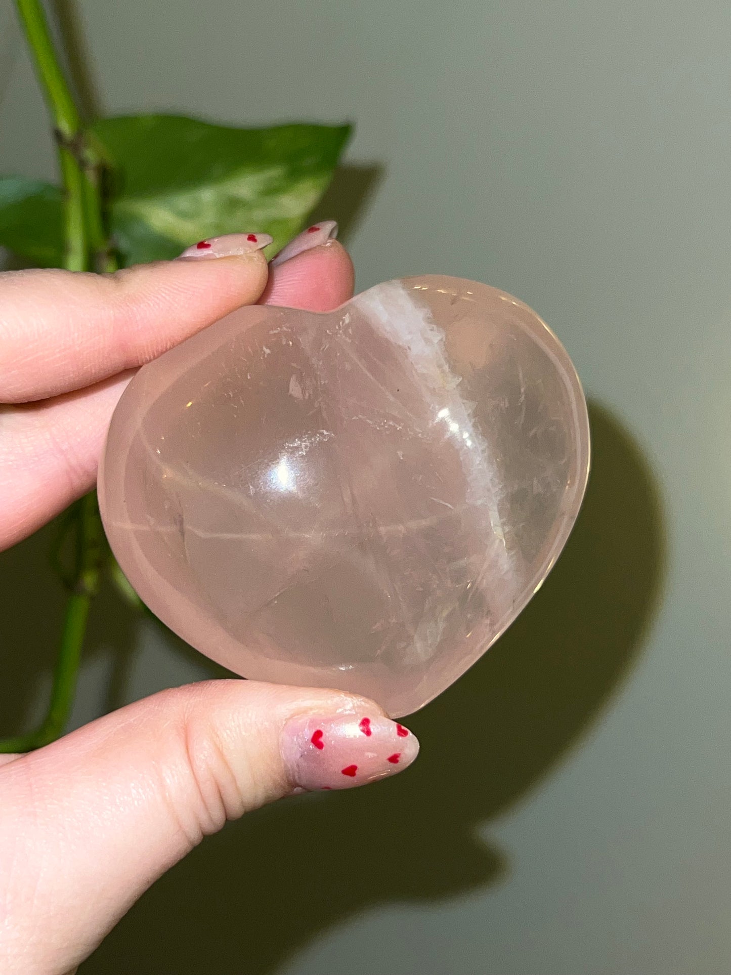 Star Rose Quartz Heart - A