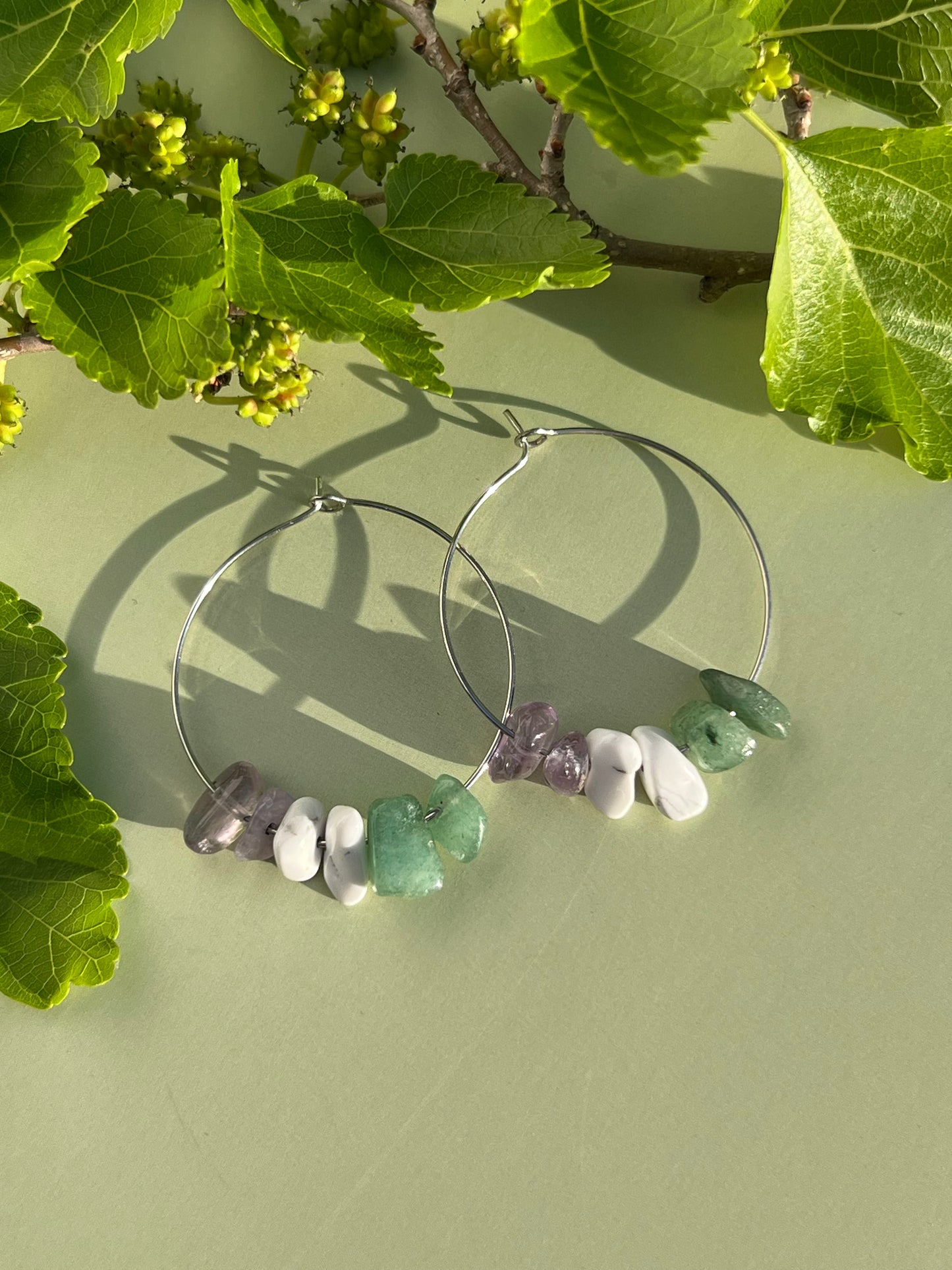 Genderqueer Pride Flag Hoop Earrings