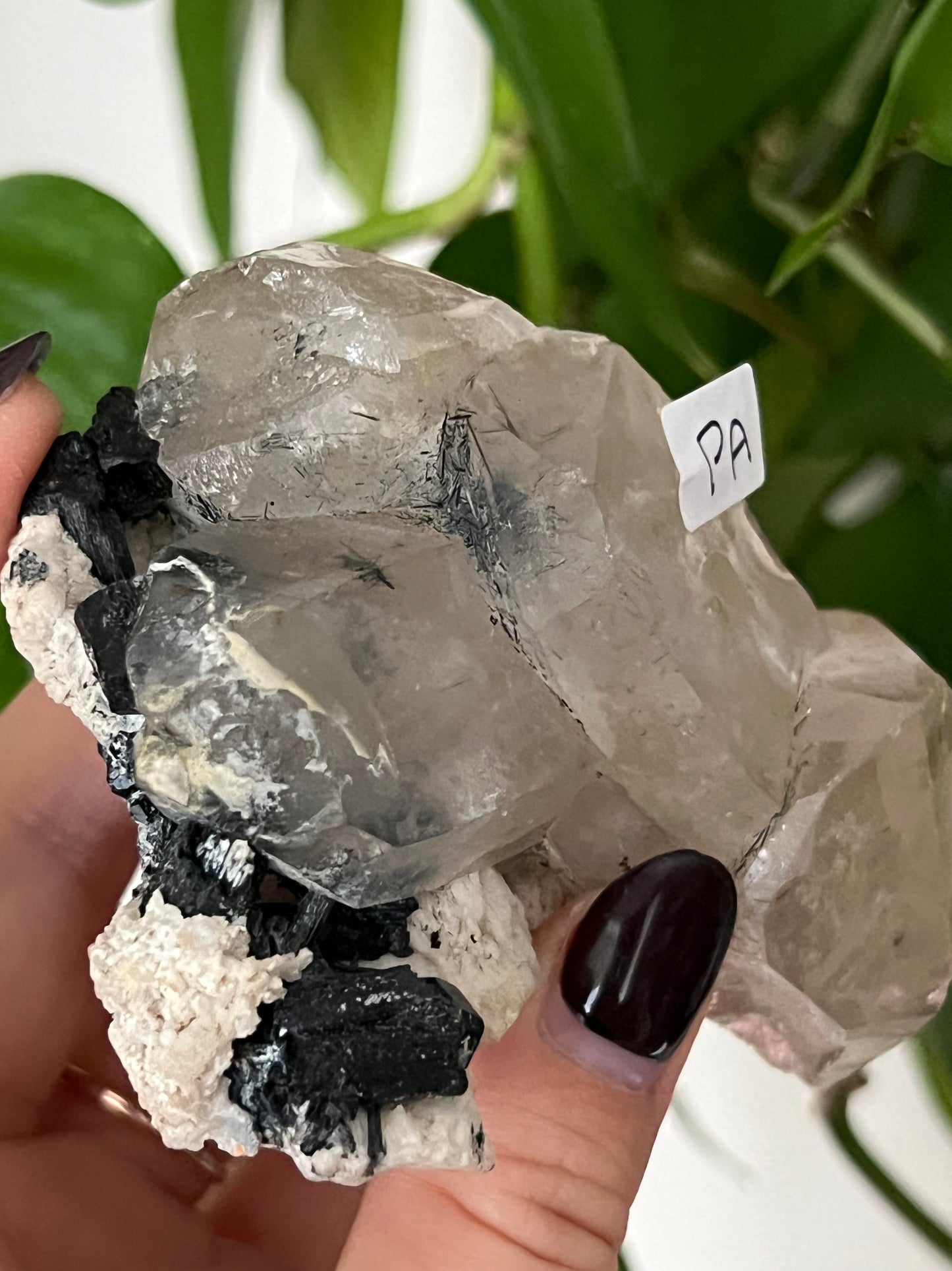 Black Tourmaline, Smoky Quartz, Feldspar Cluster PA