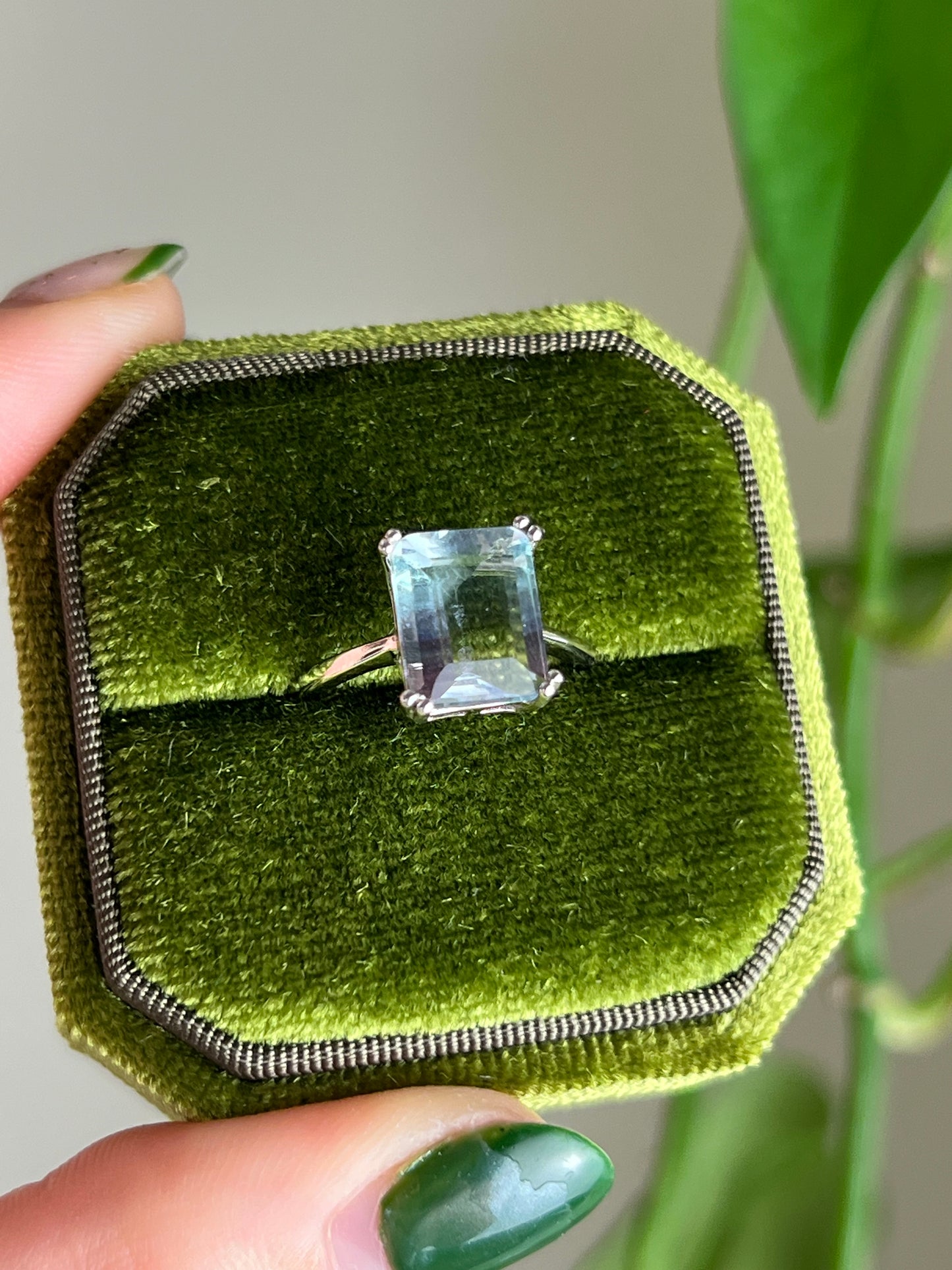 Fluorite Sterling Silver Ring | Adjustable