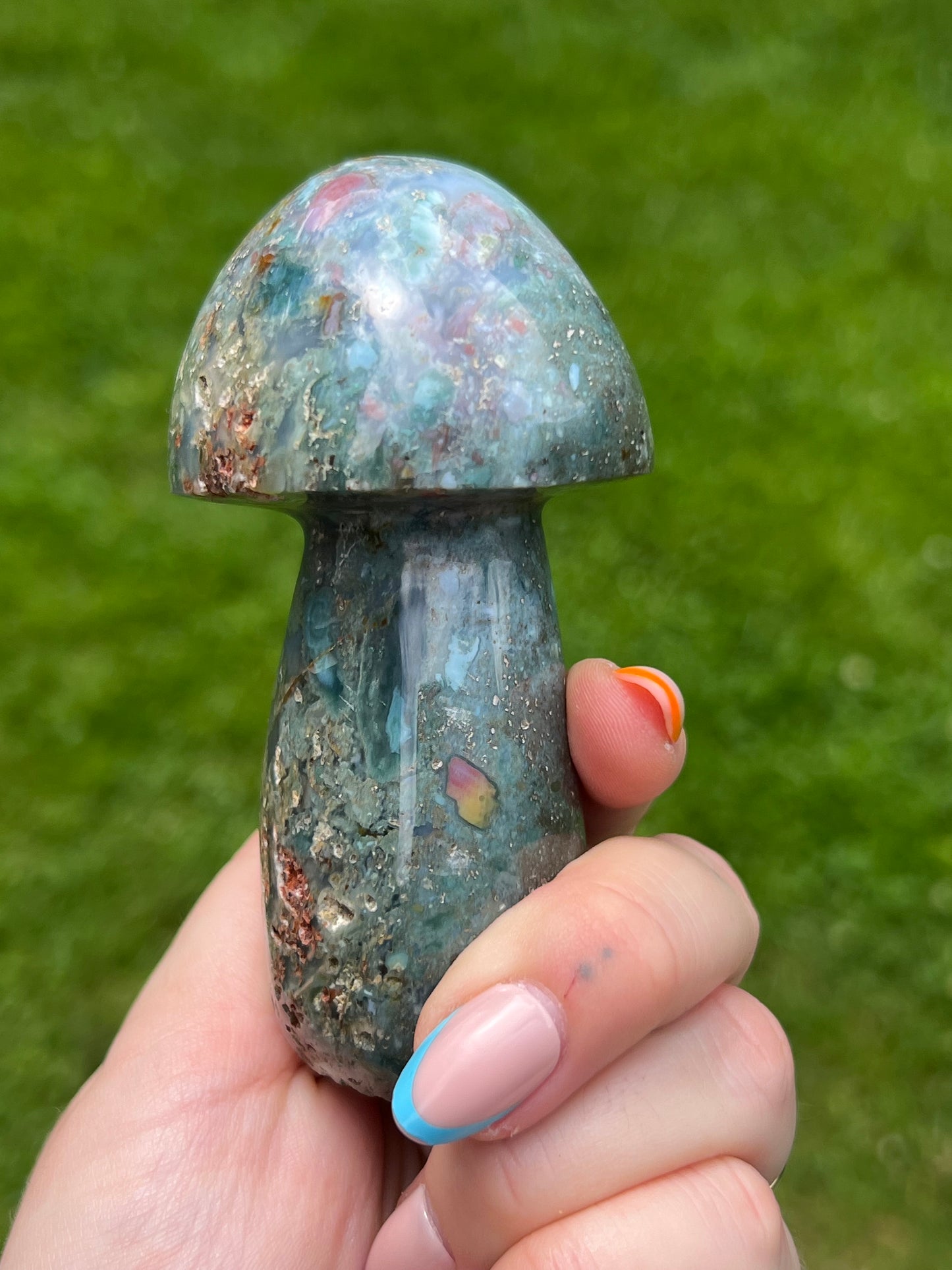 Ocean Jasper Large Mushroom