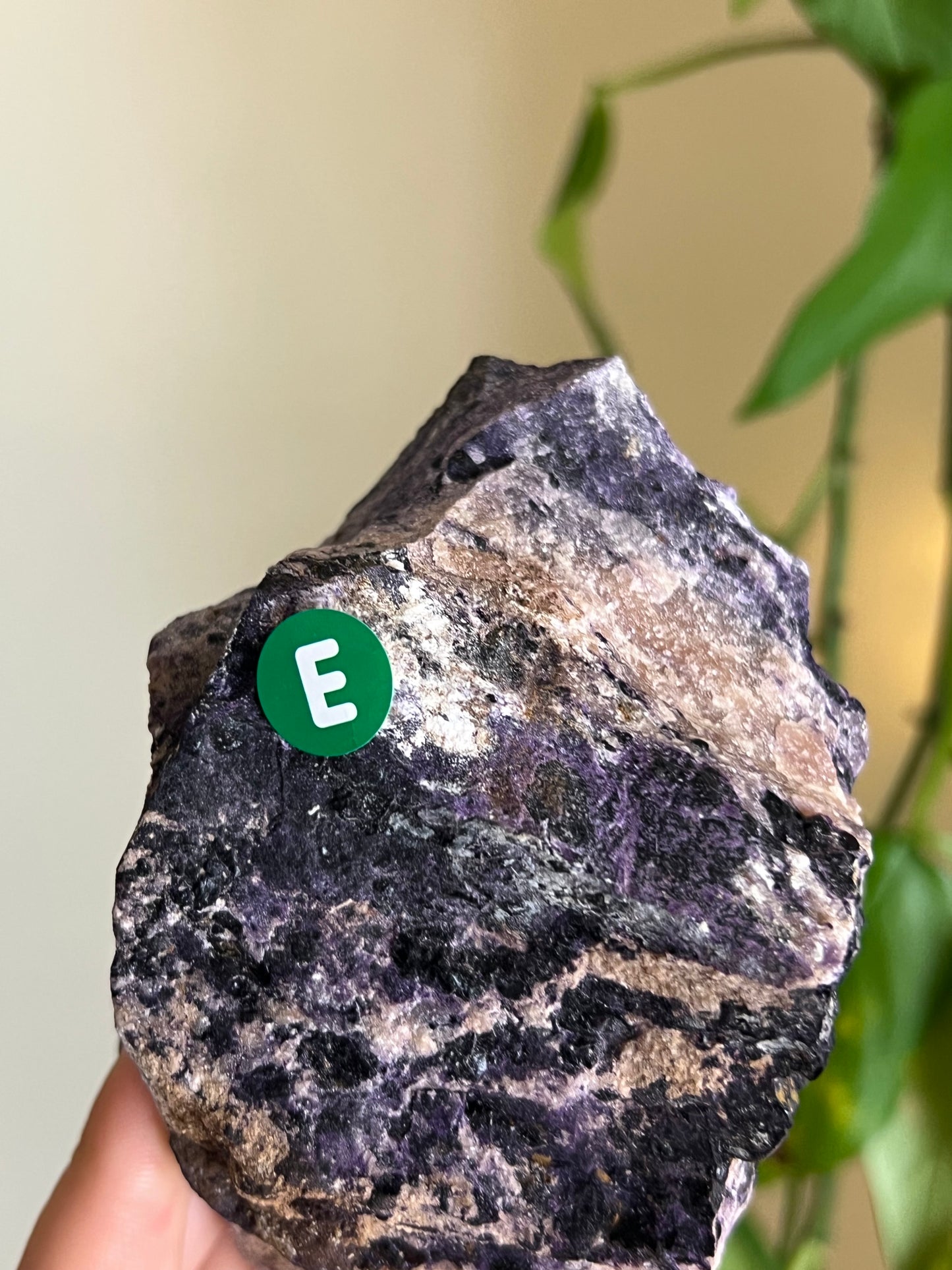 Raw Purple Fluorite From Ontario - E