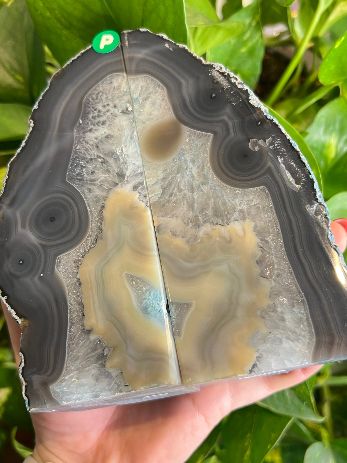 Agate Bookends - P