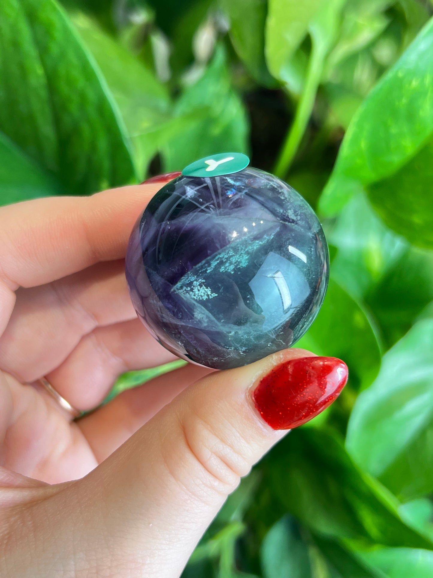 Rainbow Fluorite High Quality Sphere - Y