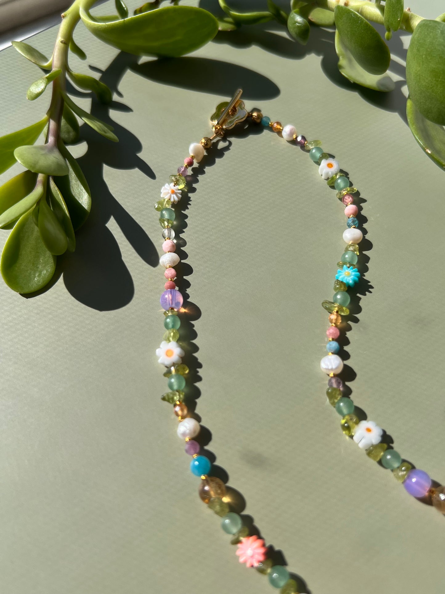 Spring Rainbow Magic Pearl Necklace🌼