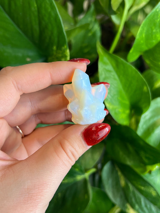 Opalite Cluster Carving
