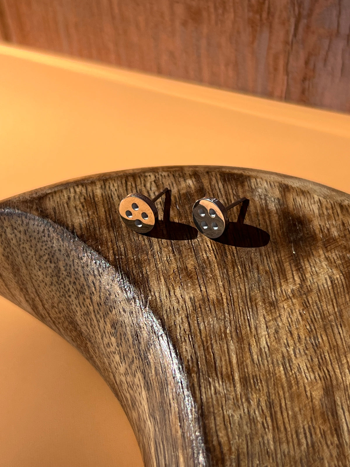 Button Coraline Silver Stainless Studs 🗝️