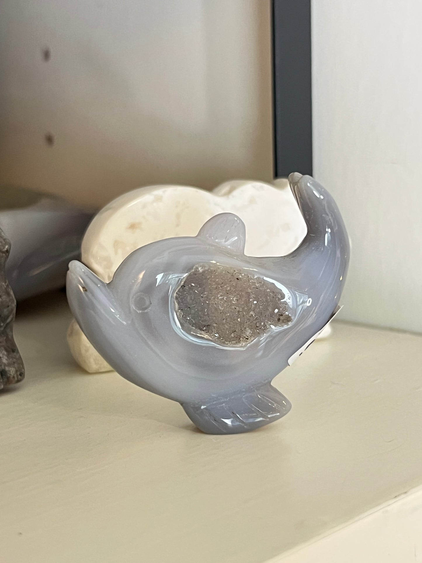 Druzy Agate Dolphin