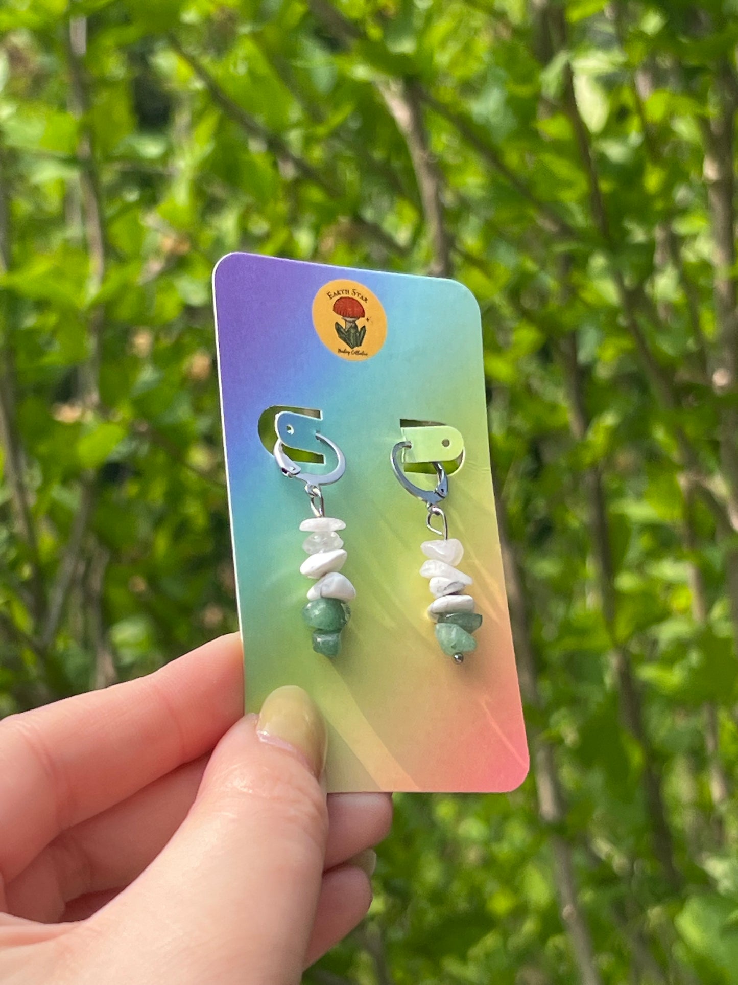 Genderqueer Pride Flag Earrings