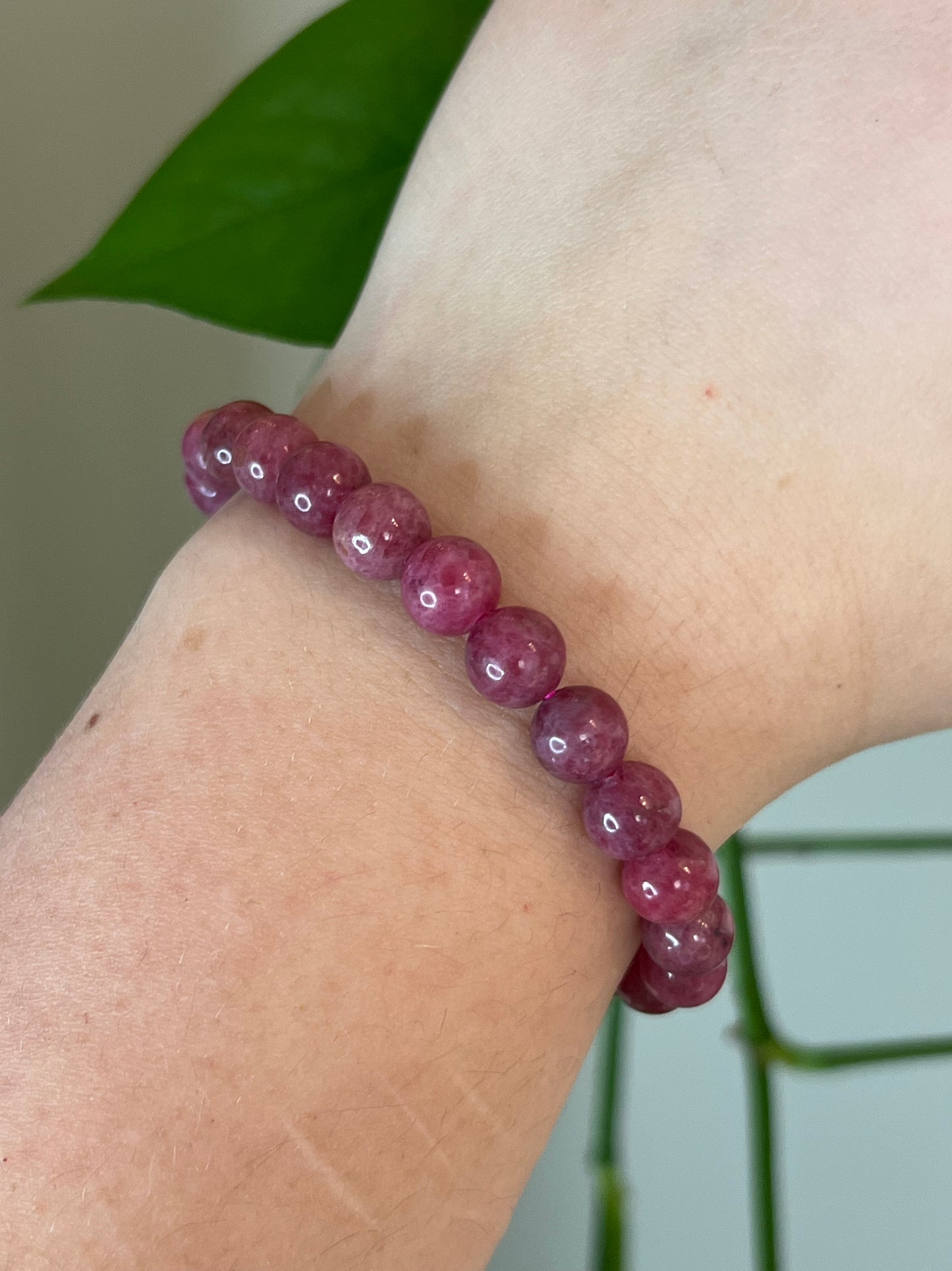 Pink Rhodonite Bracelet