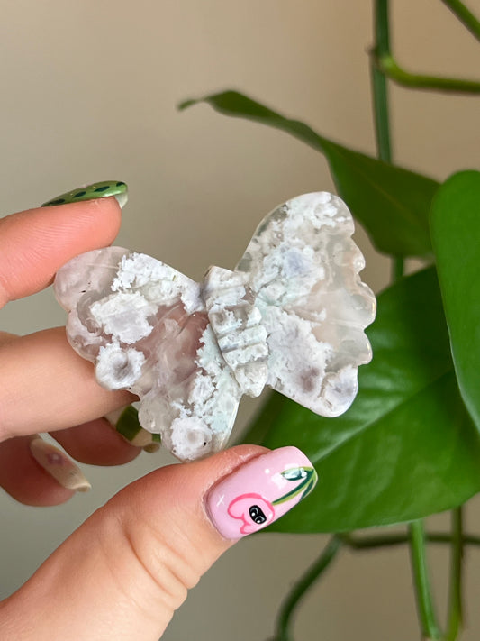 Flower Agate Butterfly