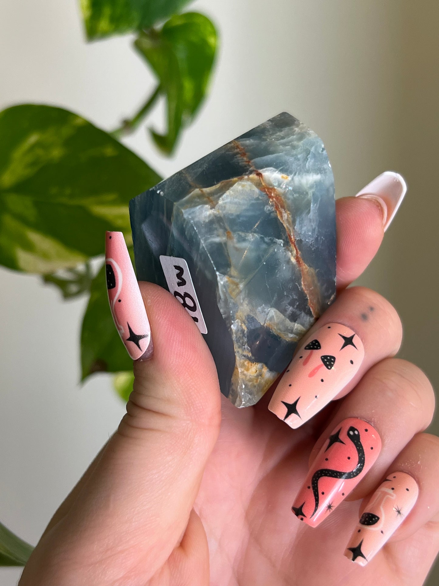 Blue Lemurian Aquatine Calcite Gusher - X 🍬