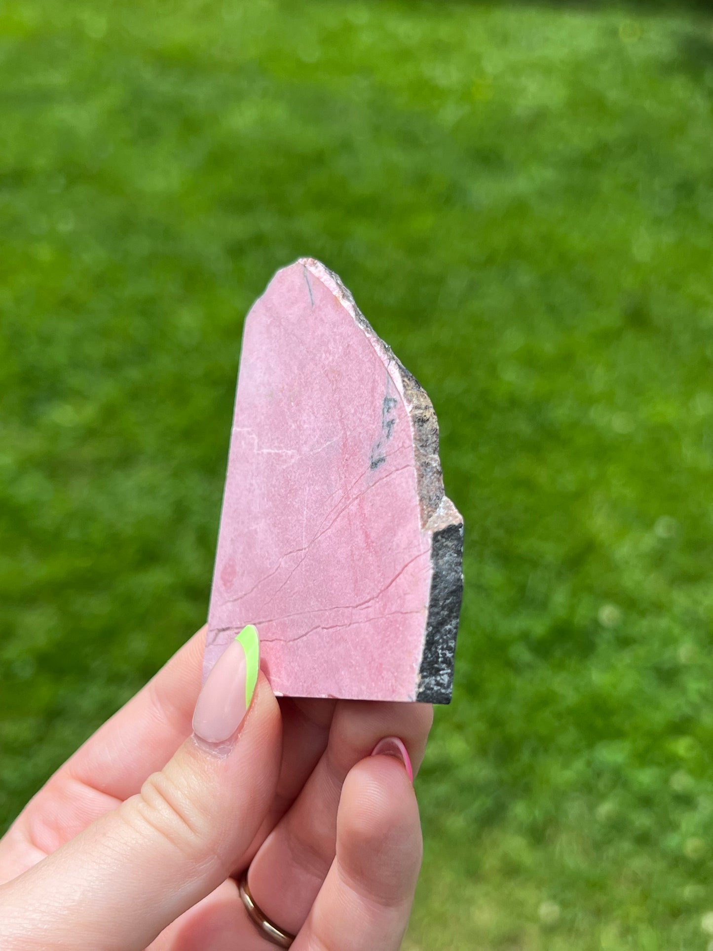 Pink Rhodonite Slab - Yukon 🇨🇦 - B