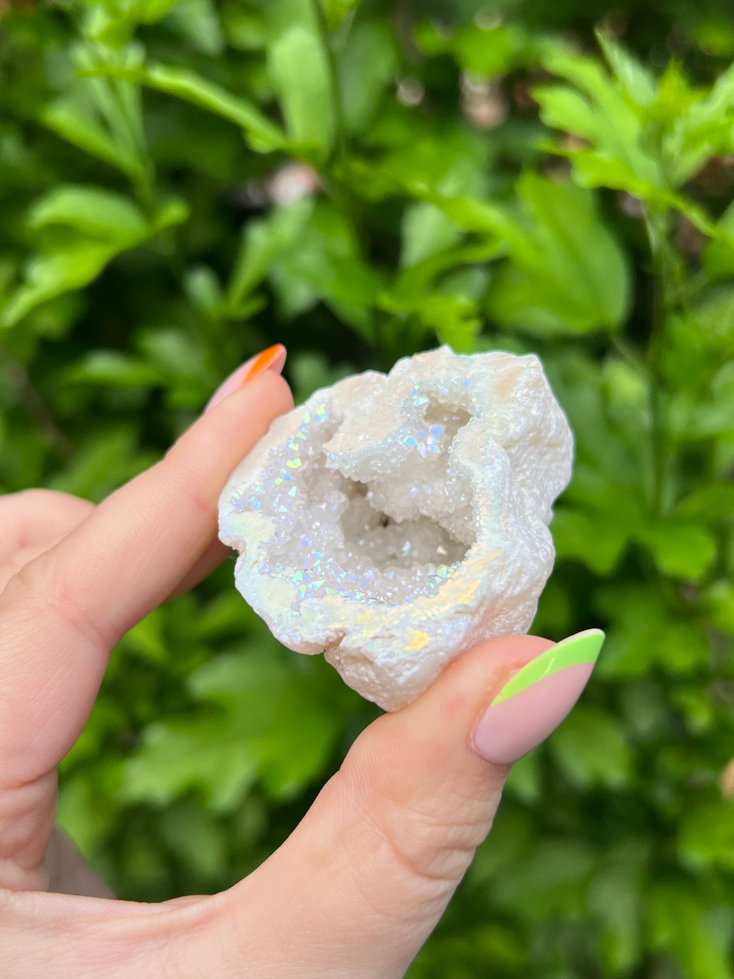 Aura Druzy Quartz Geode