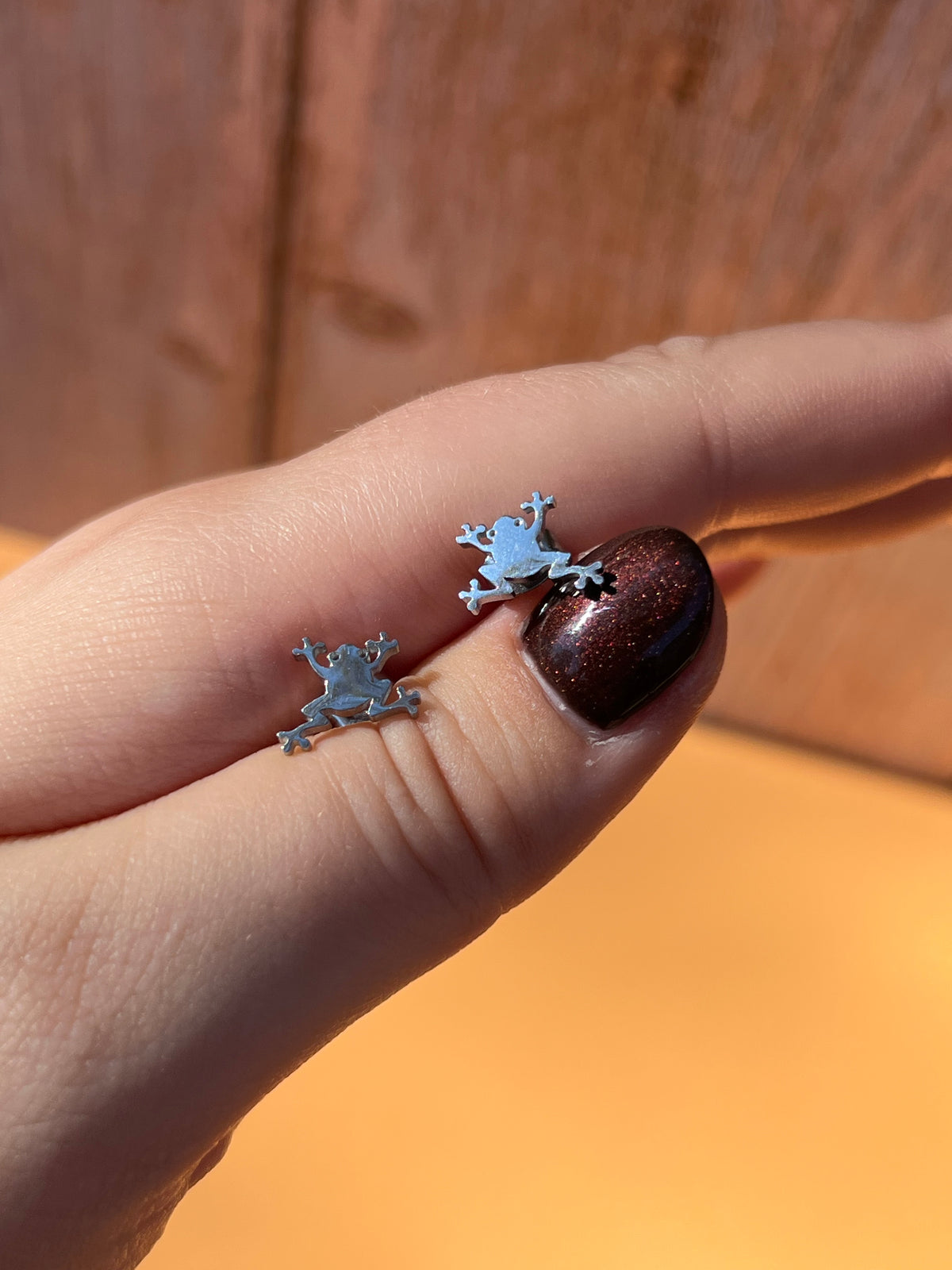 Froggie Silver Stainless Studs 🐸