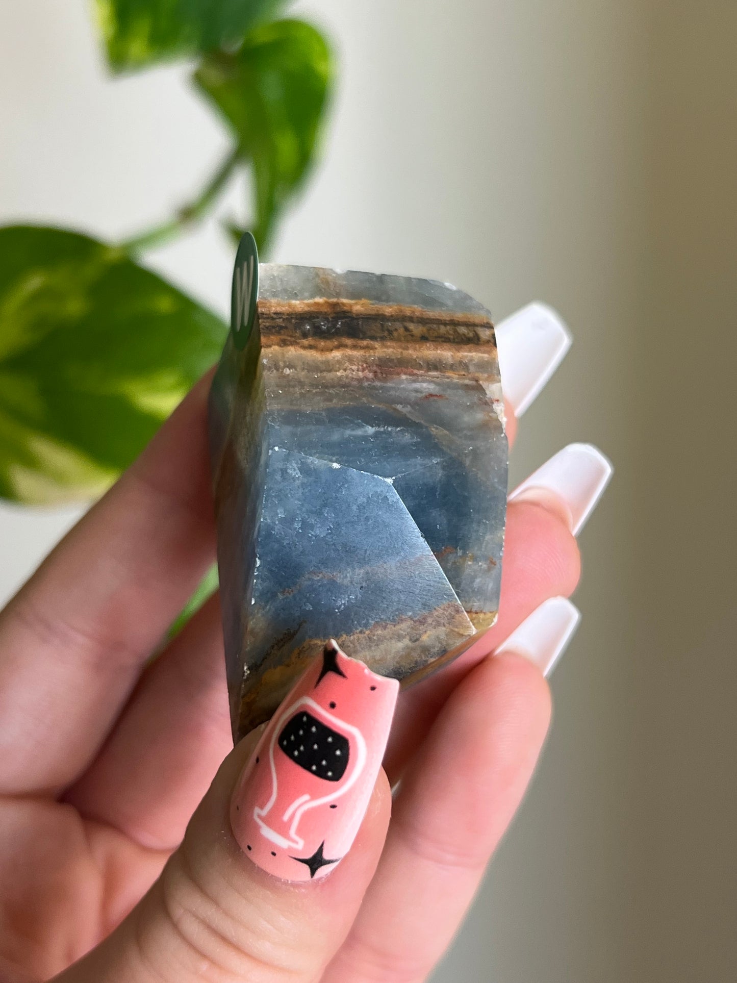 Blue Lemurian Aquatine Calcite Gusher - W 🌊