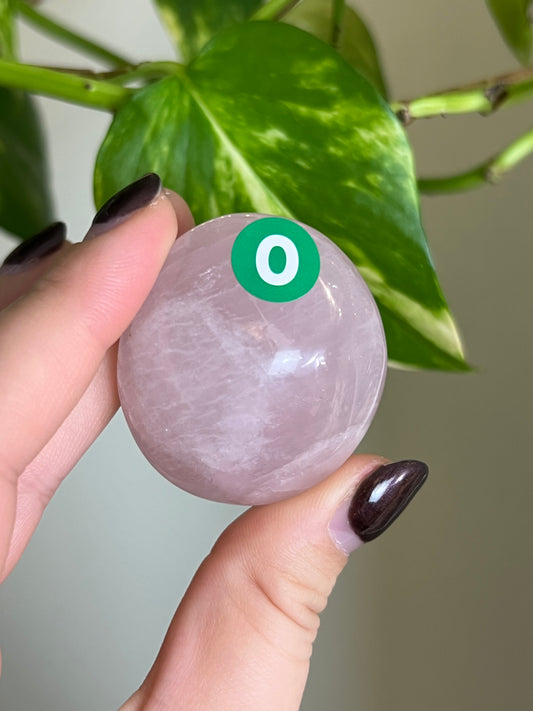 Rose Quartz Palm Stone - 0