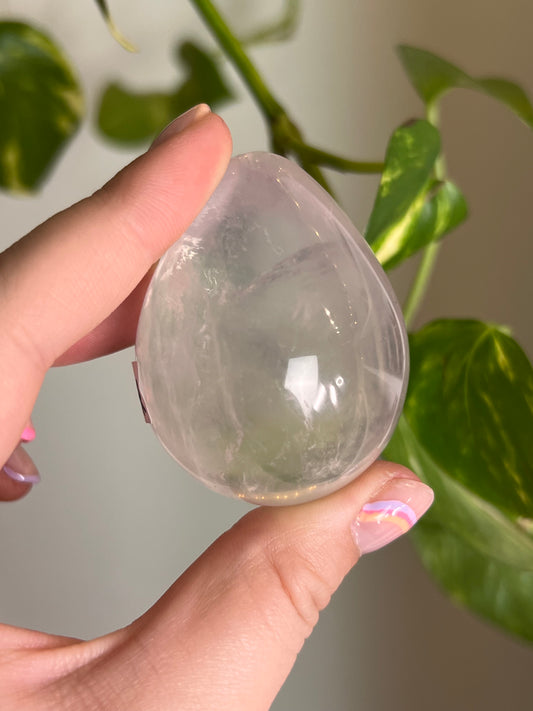 Girasol Moon Rose Quartz Egg - R