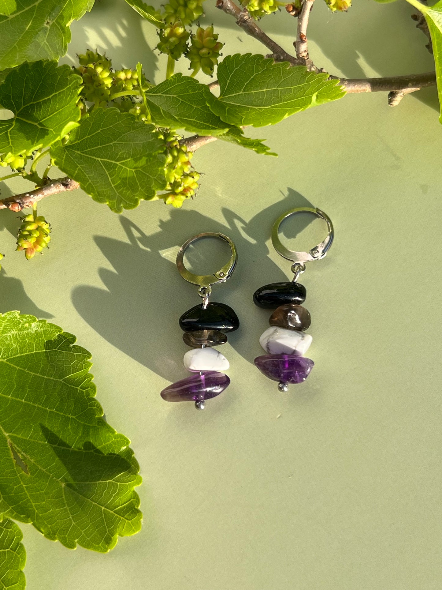 Asexual Pride Flag Huggie  Earrings