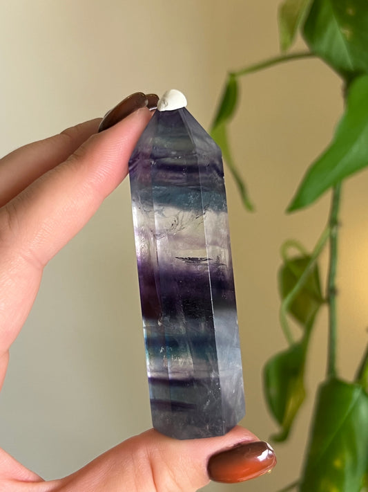 High Quality Rainbow Fluorite Tower