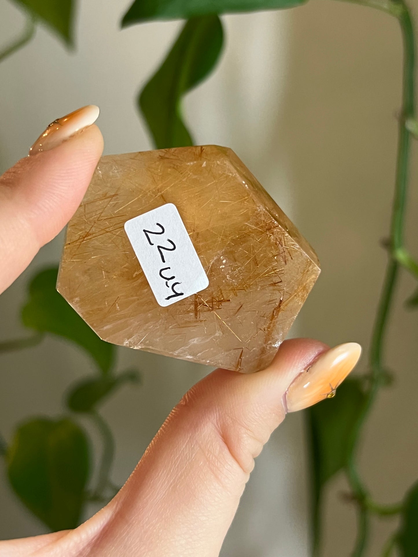 Golden Rutile Quartz Gusher - UY