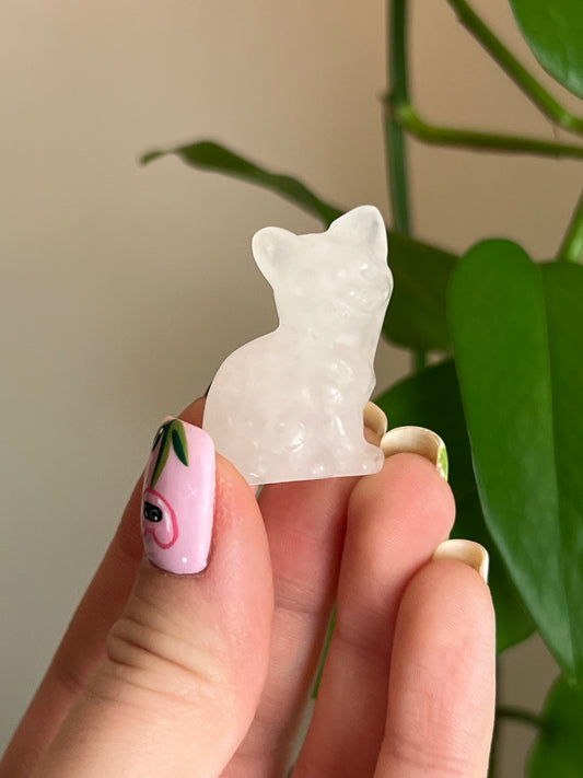 Clear Quartz Cat