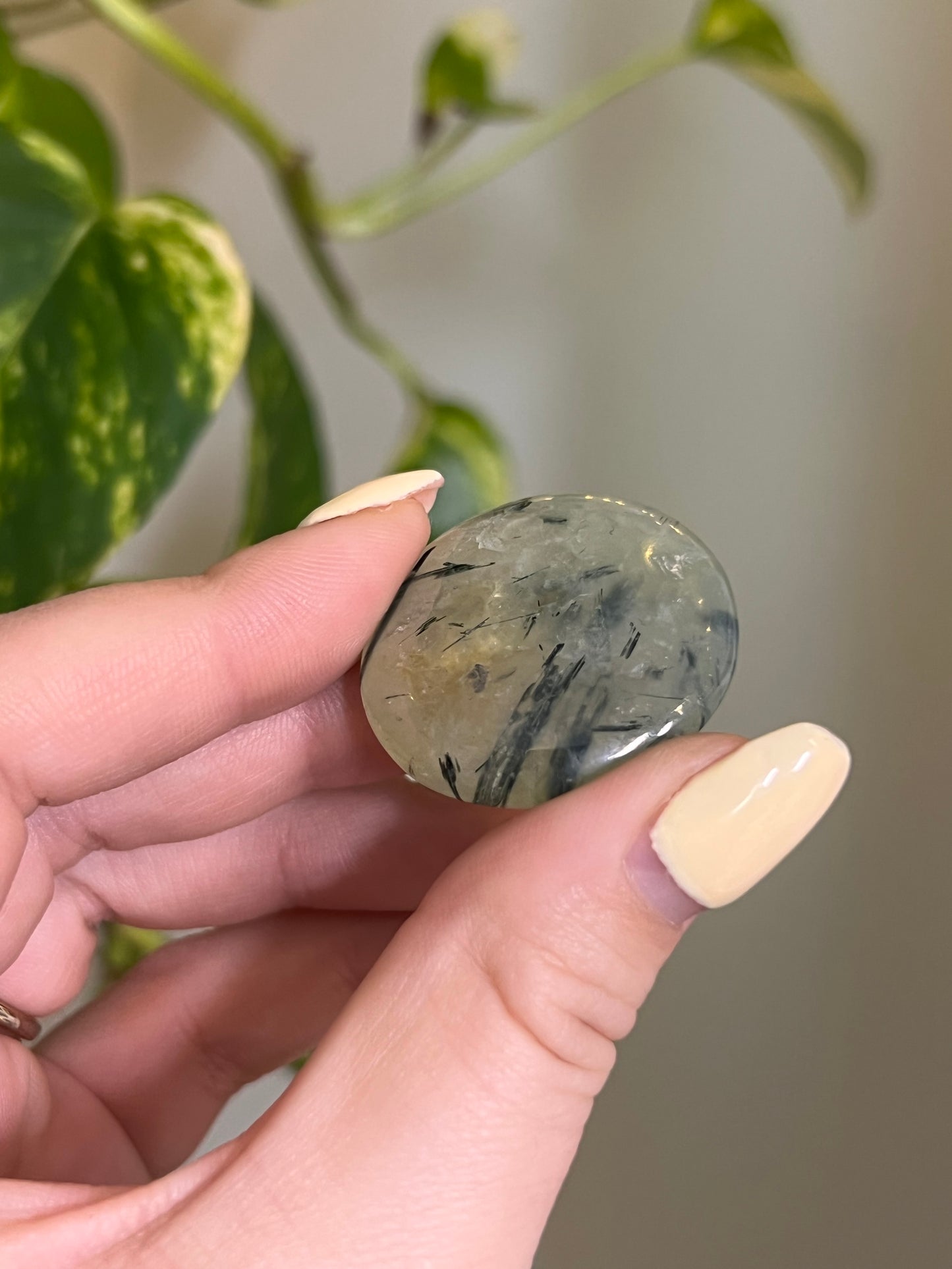 Prehnite With Epidote Button