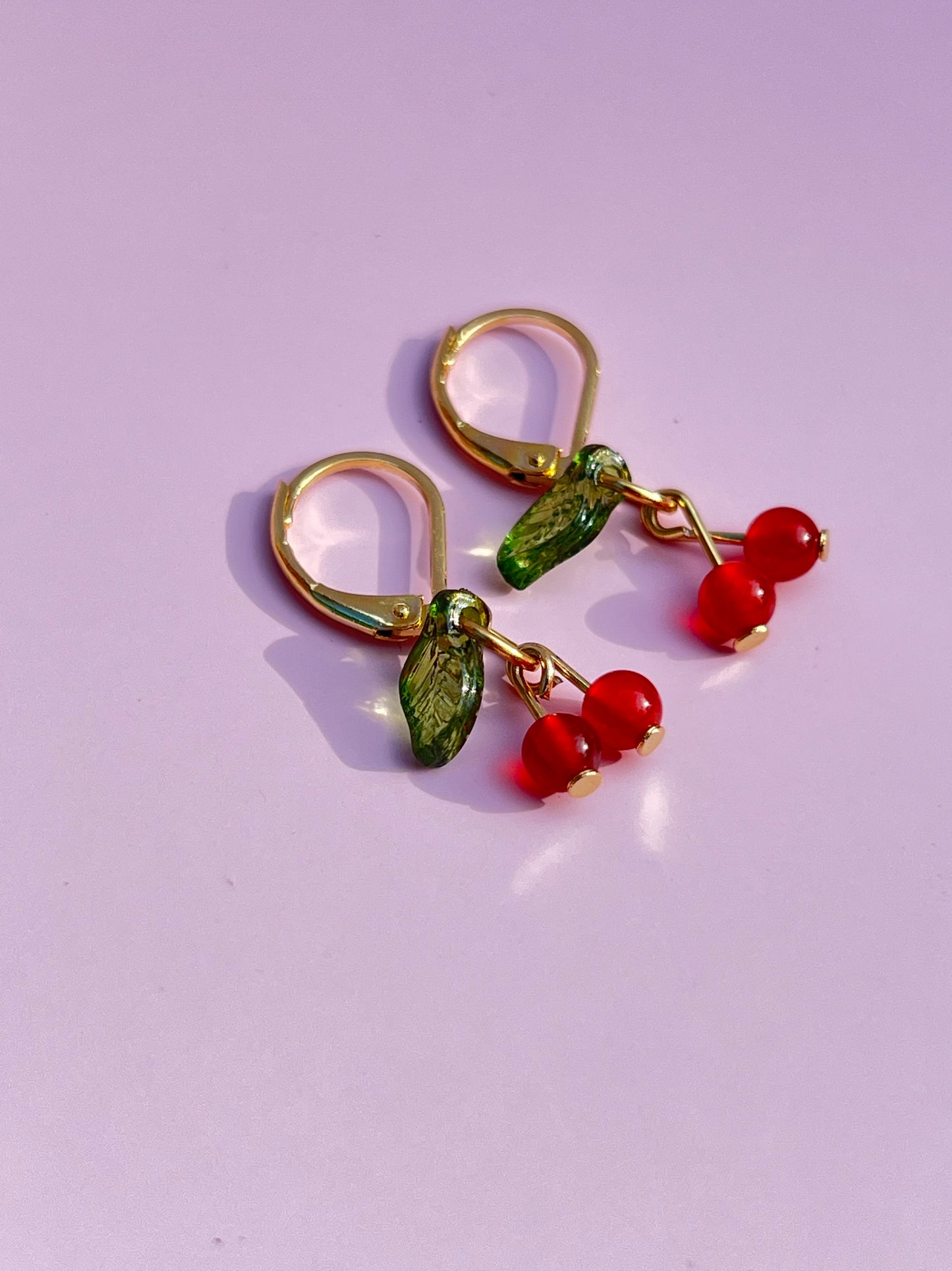 Carnelian Cherry Earrings 🍒