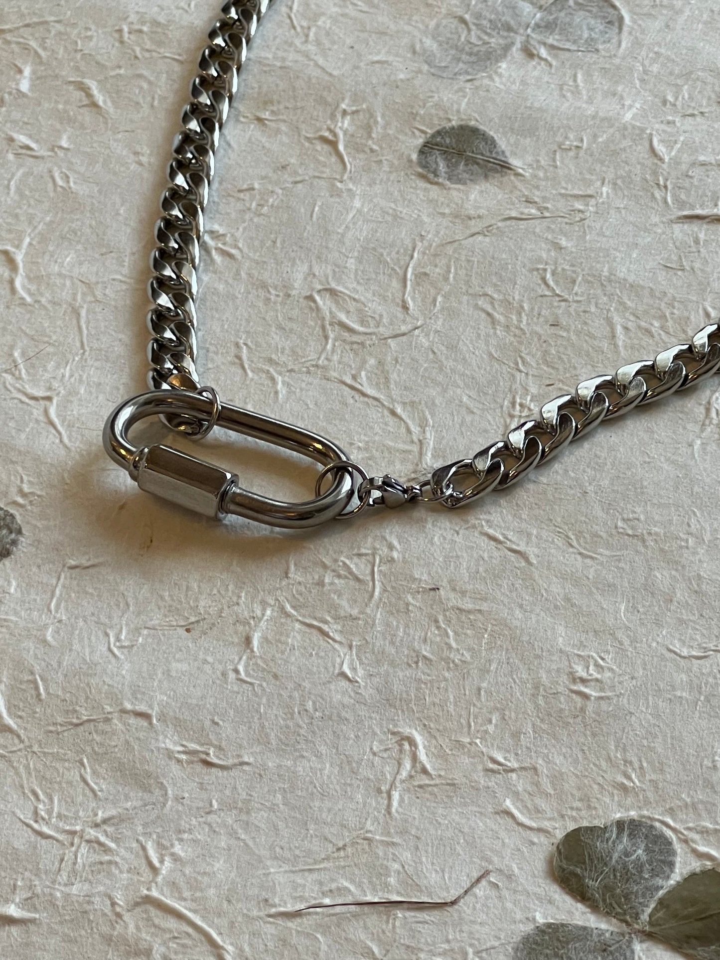 Carabiner Thick Chain Necklace