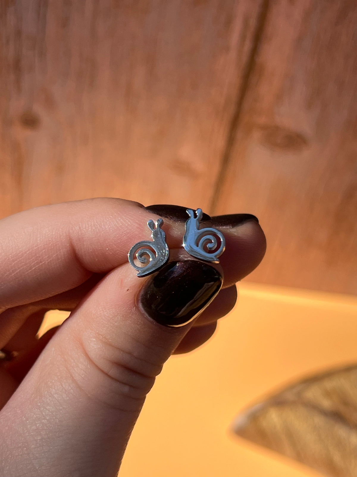 Snail Silver Stainless Studs 🐌