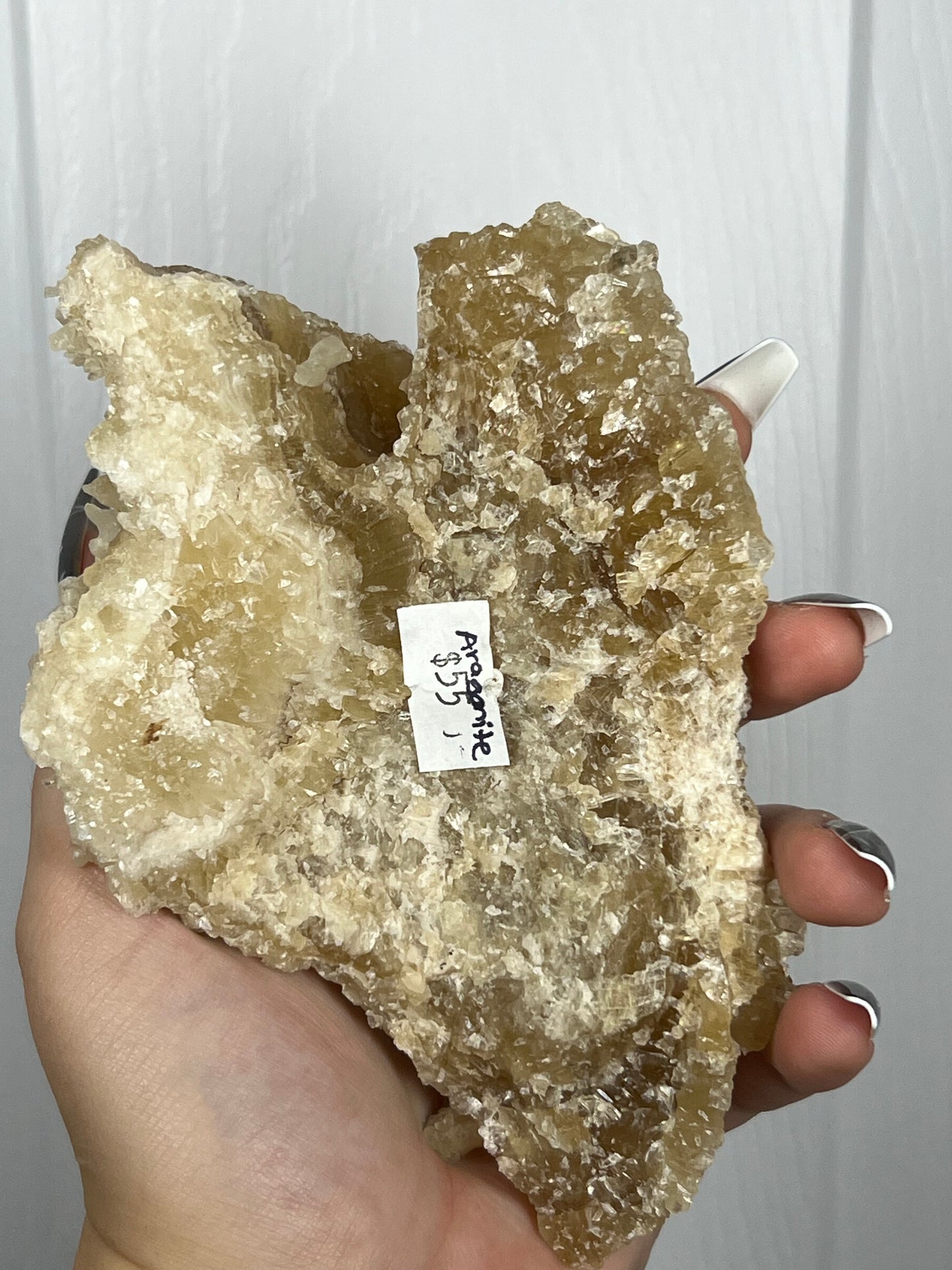 Amber Aragonite Raw