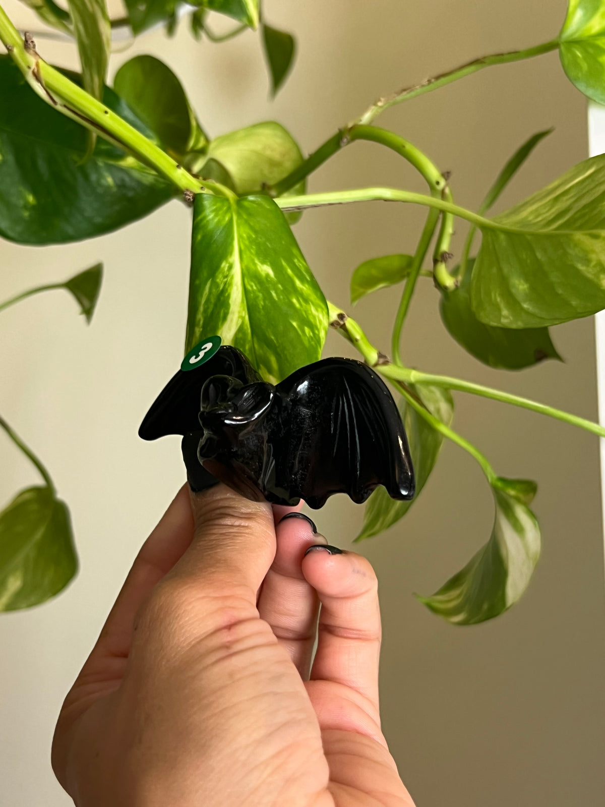 Black Obsidian 3D Bat - 3