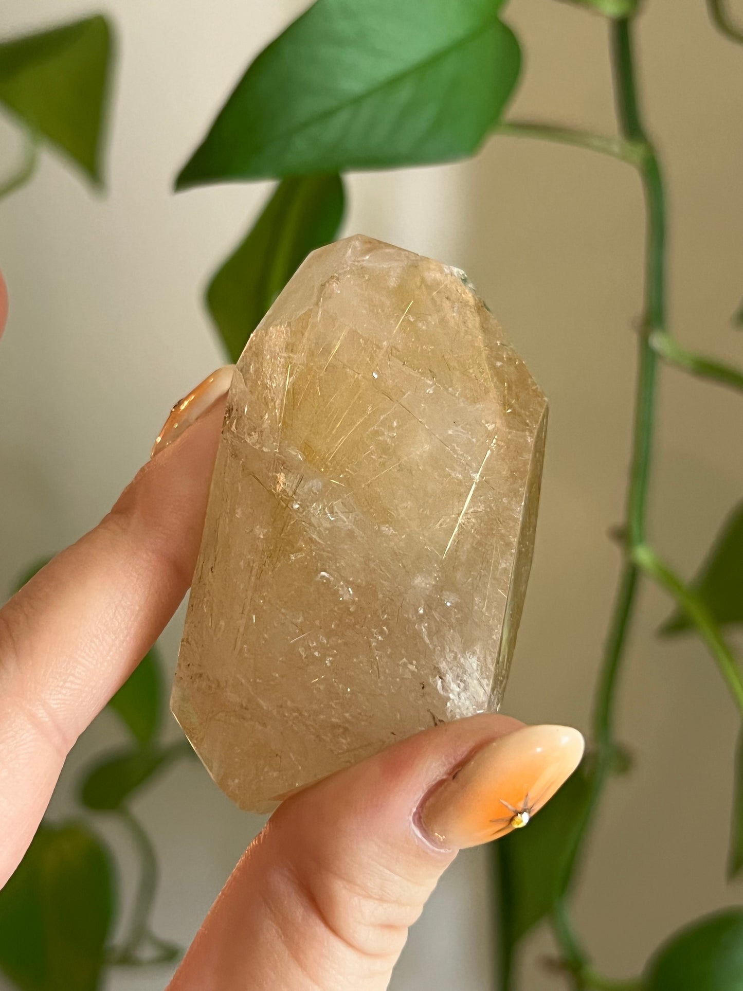 Golden Rutile Quartz Gusher - K